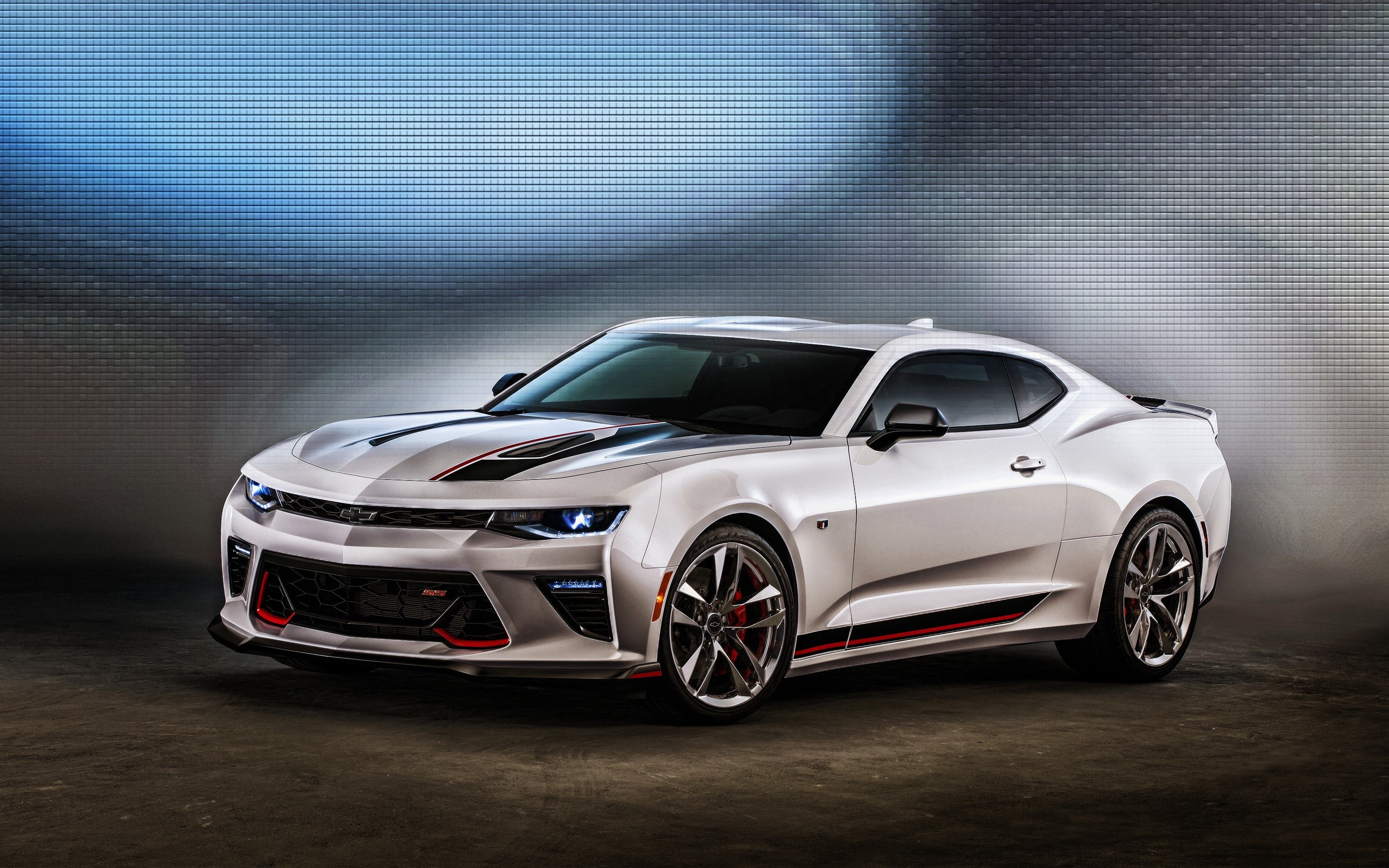 Download Chevrolet White Car Car Vehicle Chevrolet Camaro SS HD Wallpaper