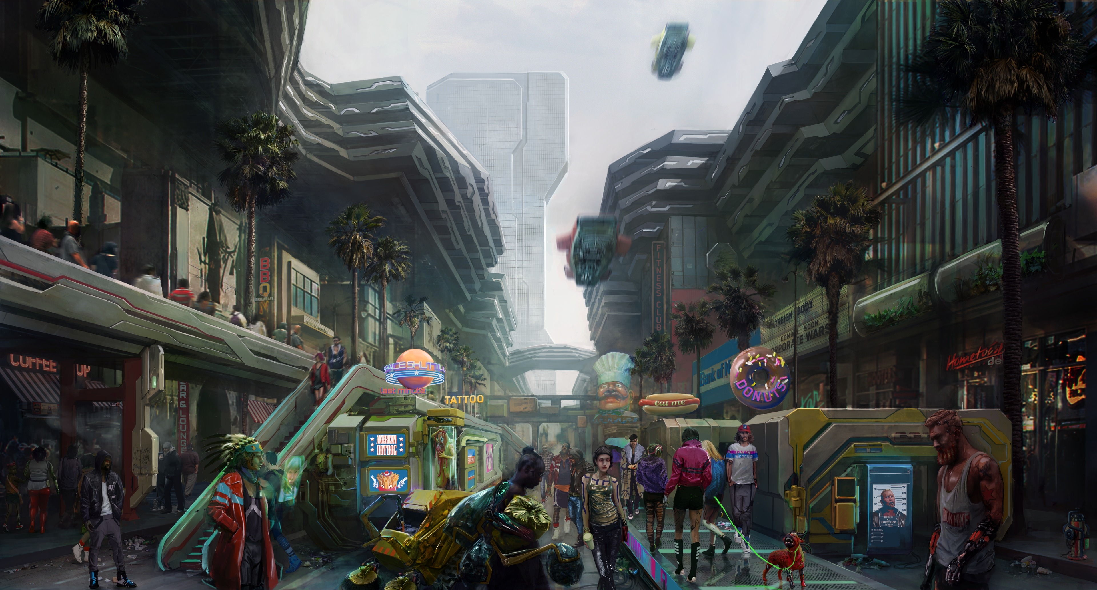 Cyberpunk 2077 HD Wallpaper: Futuristic Urban Nightscape Vibes