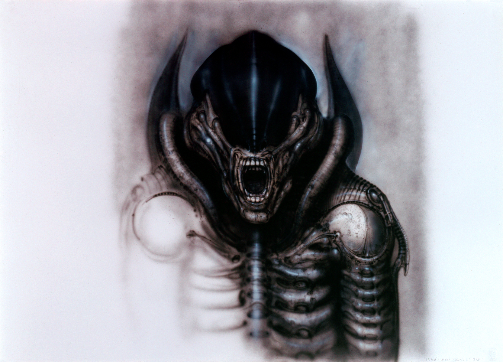 H.R. Giger Sci Fi Alien Desktop Wallpaper