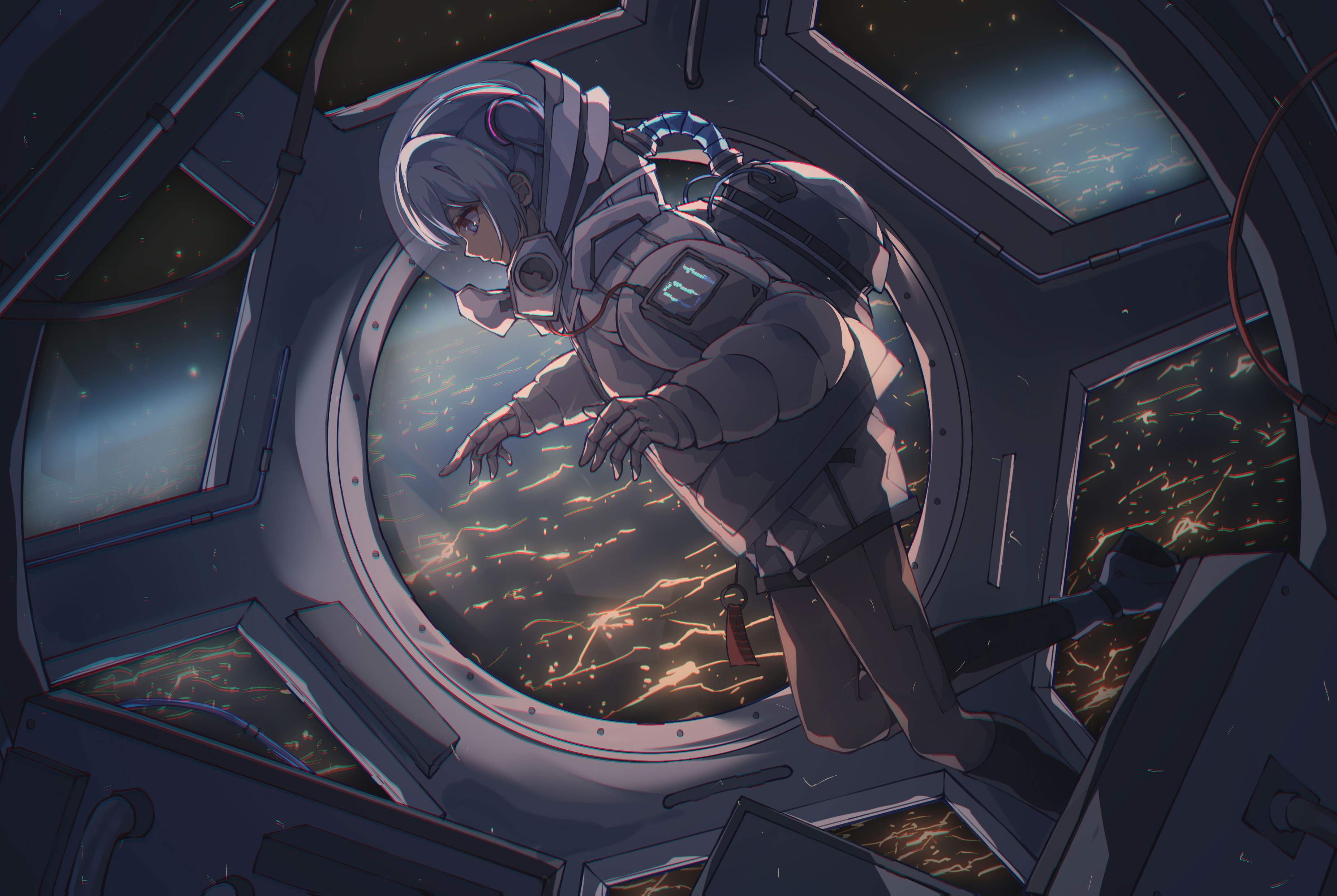 Anime Astronaut HD Wallpaper | Background Image