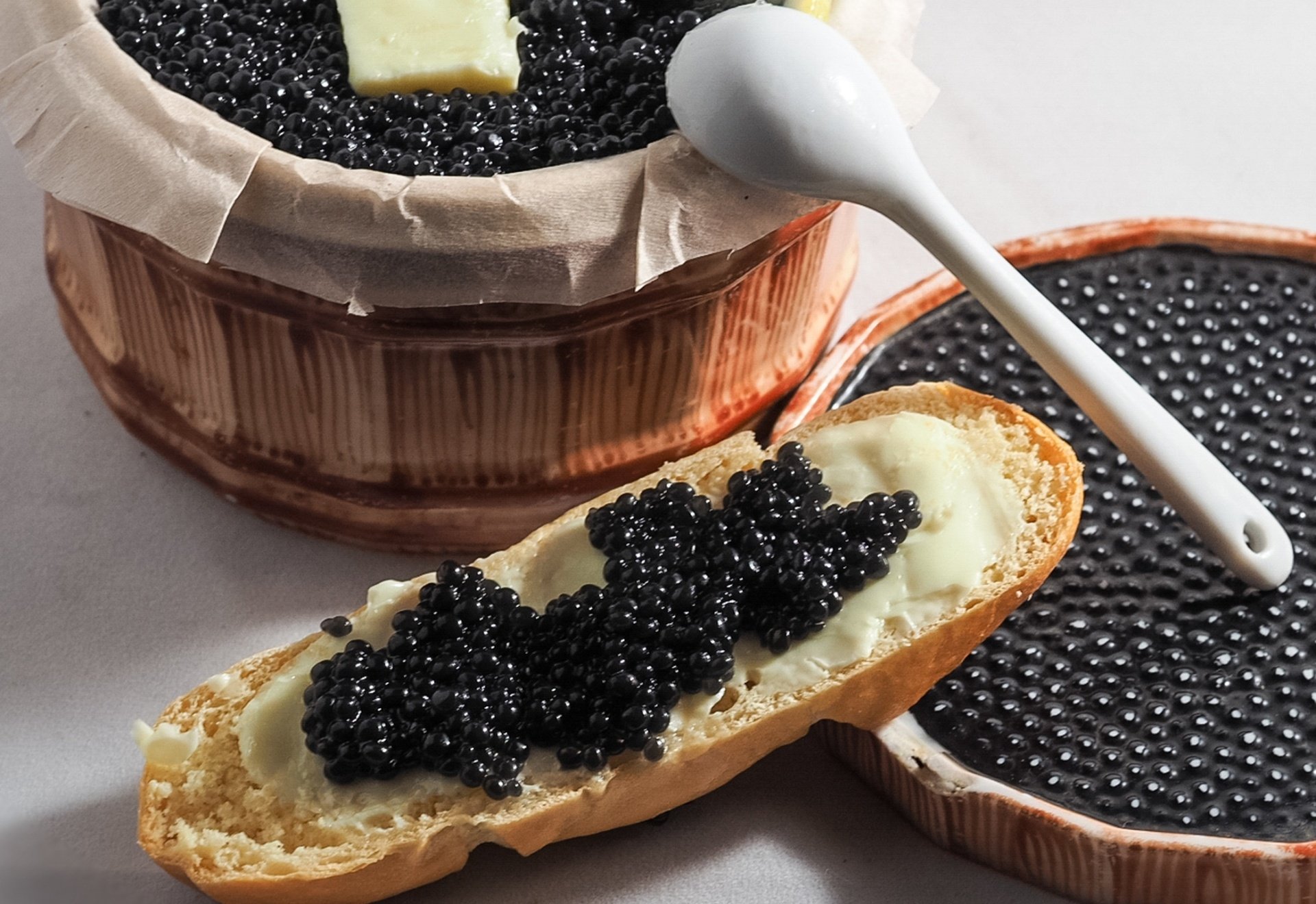 Download Bread Food Caviar HD Wallpaper