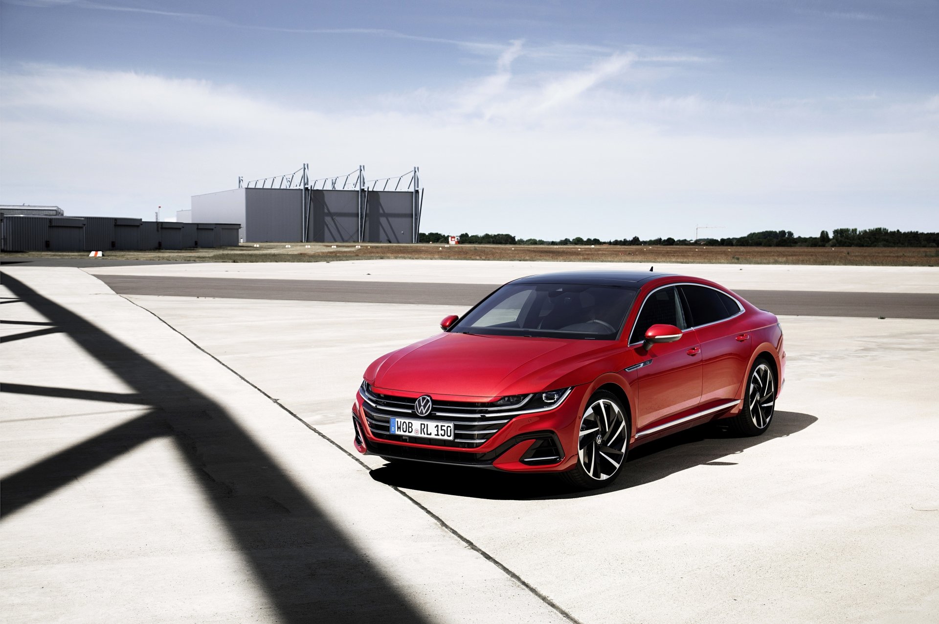 Download Compact Car Volkswagen Arteon Volkswagen Vehicle Volkswagen Arteon R-Line 4k Ultra HD Wallpaper