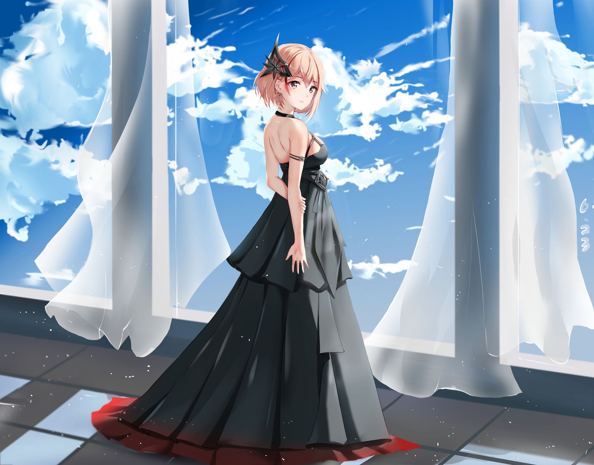 Download Blonde Black Dress Roon (Azur Lane) Anime Azur Lane HD Wallpaper  by 輕wu