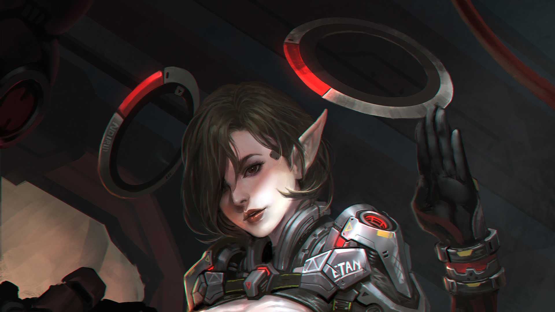 Download Sci Fi Woman Warrior HD Wallpaper by san mufan