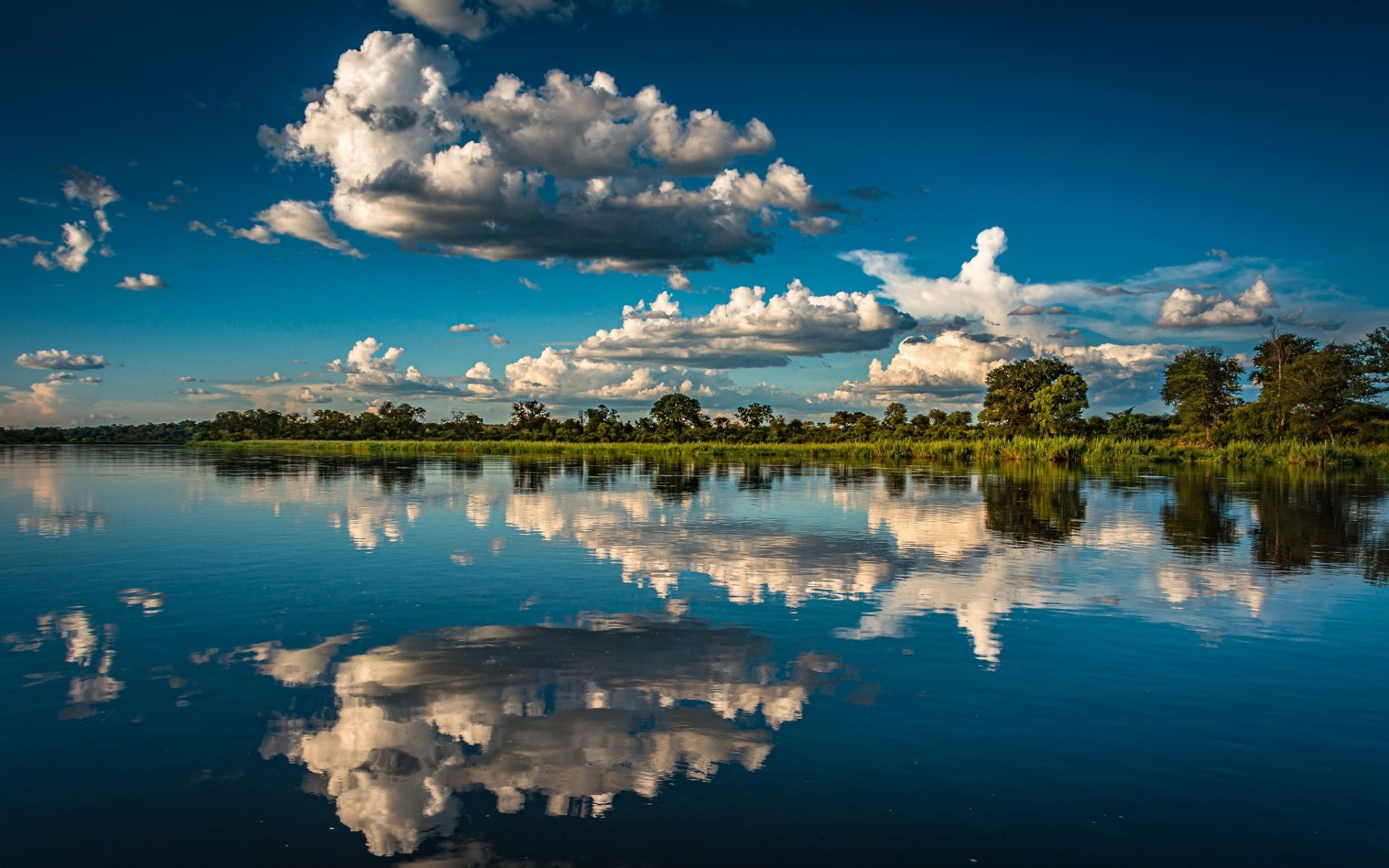 Download Namibia Africa Reflection Cloud Nature River HD Wallpaper