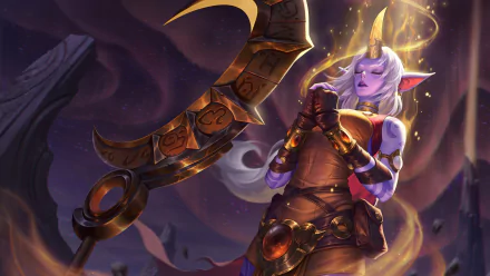 Soraka (League Of Legends) pointed ears video game League Of Legends HD Desktop Wallpaper | Background Image