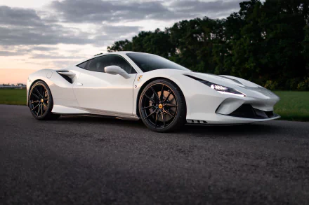 supercar white car Ferrari car vehicle Ferrari F8 Tributo HD Desktop Wallpaper | Background Image
