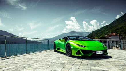 supercar green car car Lamborghini Lamborghini Huracan vehicle Lamborghini Huracan Evo HD Desktop Wallpaper | Background Image