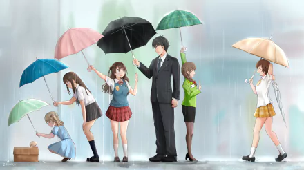 Uzuki Shimamura Rin Shibuya Chihiro Senkawa Producer (iDOLM@STER) Nono Morikubo Mio Honda Anime The iDOLM@STER Cinderella Girls HD Desktop Wallpaper | Background Image