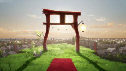 Nakitai Watashi wa Neko wo Kaburu torii Anime A Whisker Away HD Desktop Wallpaper | Background Image