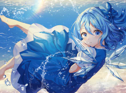 Cirno (Touhou) Anime Touhou HD Desktop Wallpaper | Background Image
