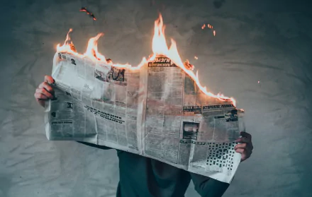 newspaper fire photography manipulation HD Desktop Wallpaper | Background Image