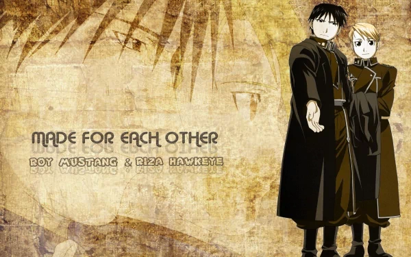 Riza Hawkeye Roy Mustang Anime Fullmetal Alchemist HD Desktop Wallpaper | Background Image