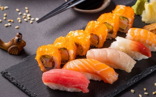 Food Sushi Fish Still Life Seafood HD Wallpaper | Background Image
