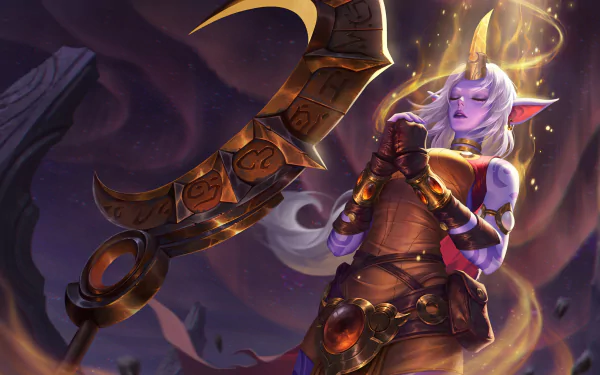 Soraka (League Of Legends) pointed ears video game League Of Legends HD Desktop Wallpaper | Background Image