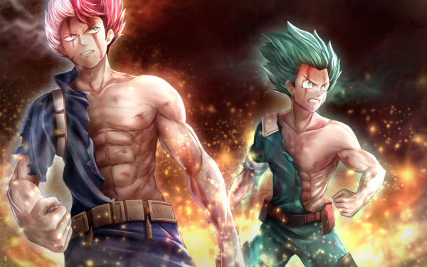  Izuku Midoriya / Shoto Todoroki by 蛙也