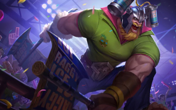 warrior Olaf (League Of Legends) video game League Of Legends HD Desktop Wallpaper | Background Image