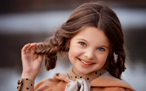  Little Girl Cute smile by Valentina Ermilova