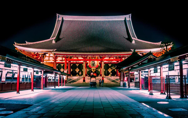 Tokyo temple Japan religious Sensō-ji HD Desktop Wallpaper | Background Image