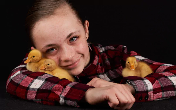 duckling photography child HD Desktop Wallpaper | Background Image
