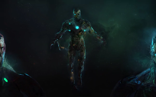  Zombie Iron Man in Spider-Man's nightmare illusion. by Rostyslav Zagornov