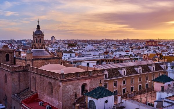 Man Made Seville Cities Spain HD Wallpaper | Background Image