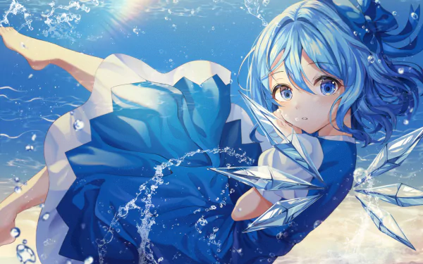 Cirno (Touhou) Anime Touhou HD Desktop Wallpaper | Background Image