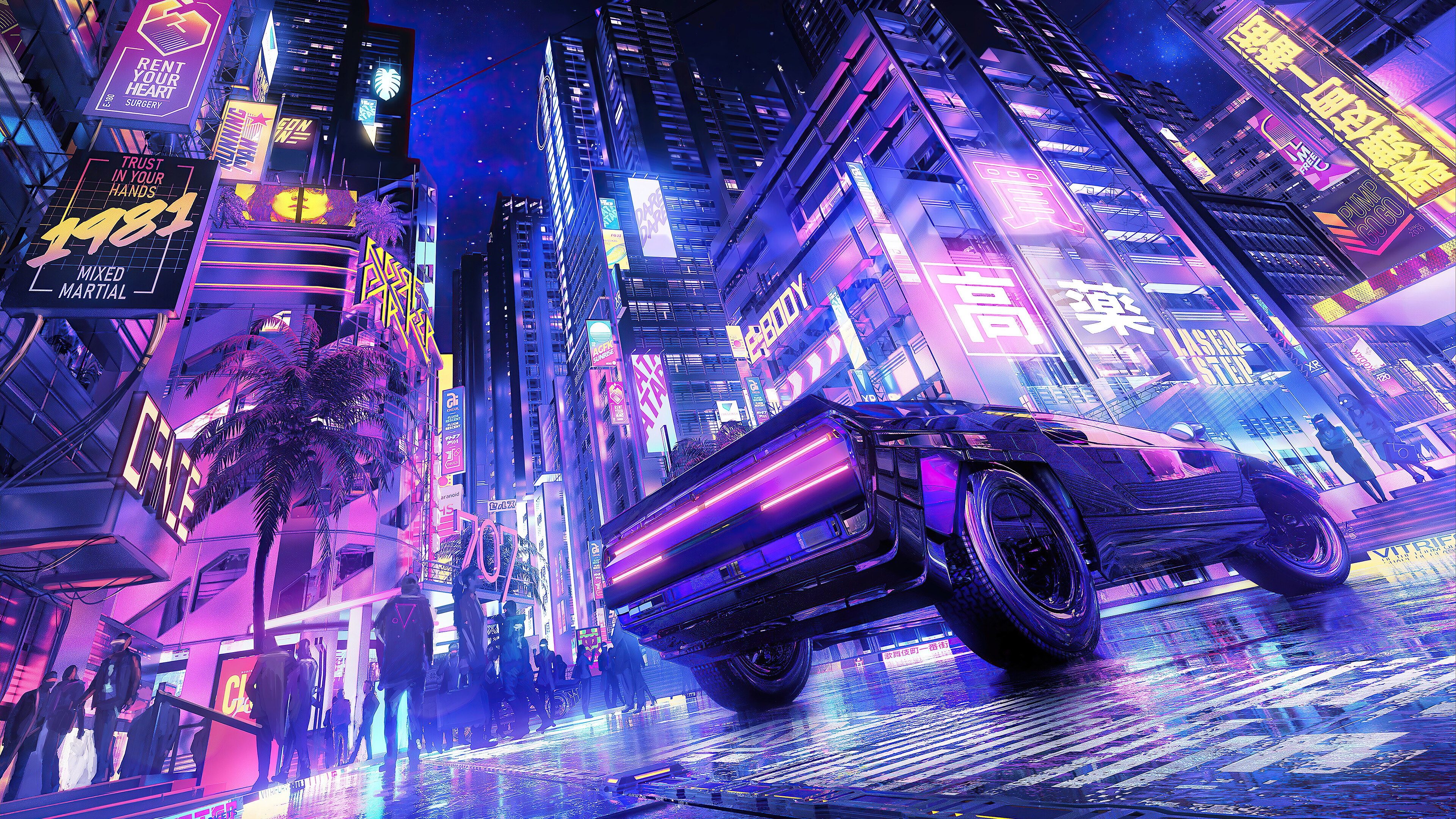 Cyberpunk City Night Sci-Fi 4K Wallpaper #4.1058