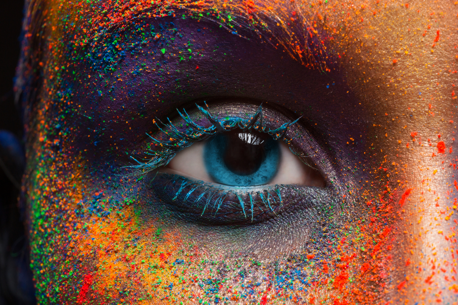 Download Paint Woman Eye HD Wallpaper