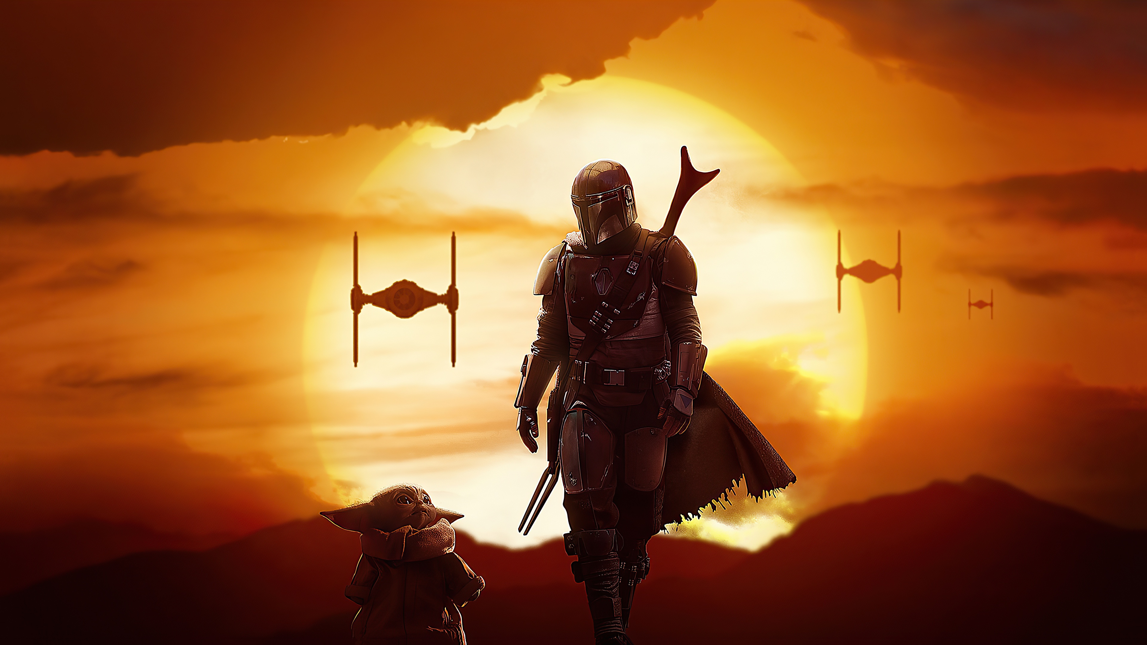 The Mandalorian Baby Yoda Epic Star Wars 4K Ultra HD Wallpaper The Mandalorian Baby Yoda Epic Star Wars 4K Ultra HD Wallpaper