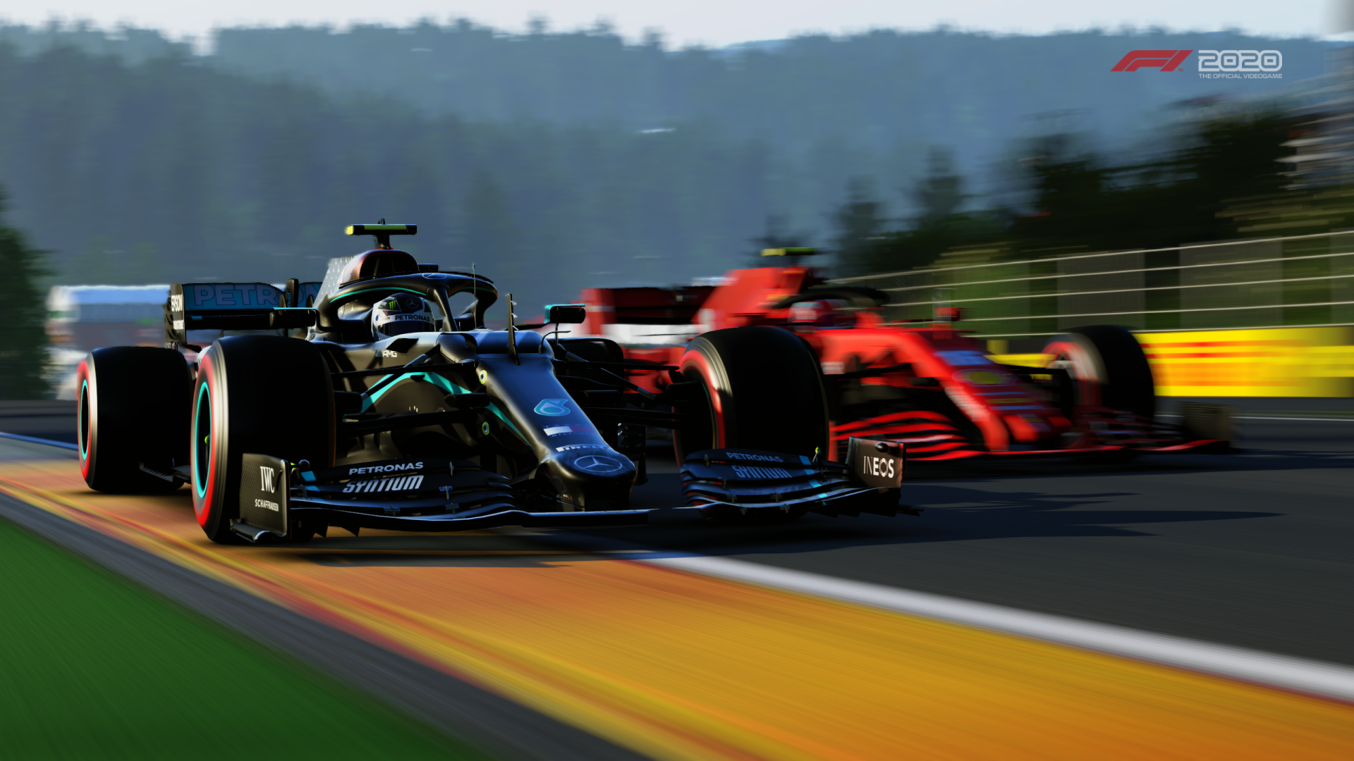 Download Scuderia Ferrari SF1000 Mercedes-AMG Petronas F1 Team F1 W11 Video Game F1 2020 HD Wallpaper by FLX-II