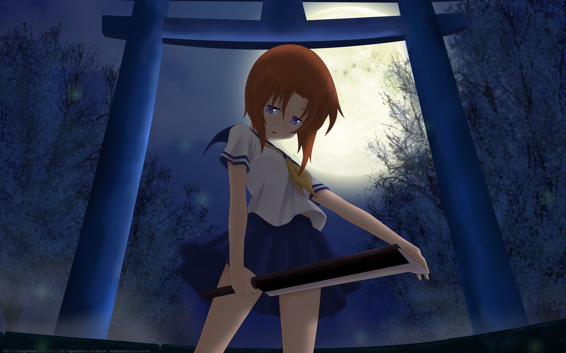 Download Rena Ryūgū Anime Higurashi When They Cry HD Wallpaper