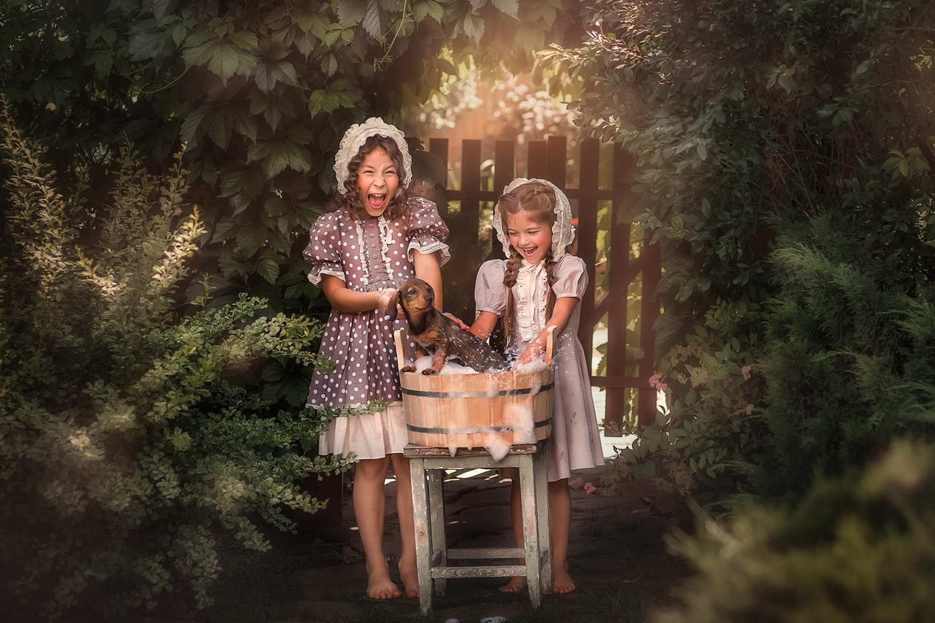 Download Dog Photography Child HD Wallpaper by Oksana Pipkina