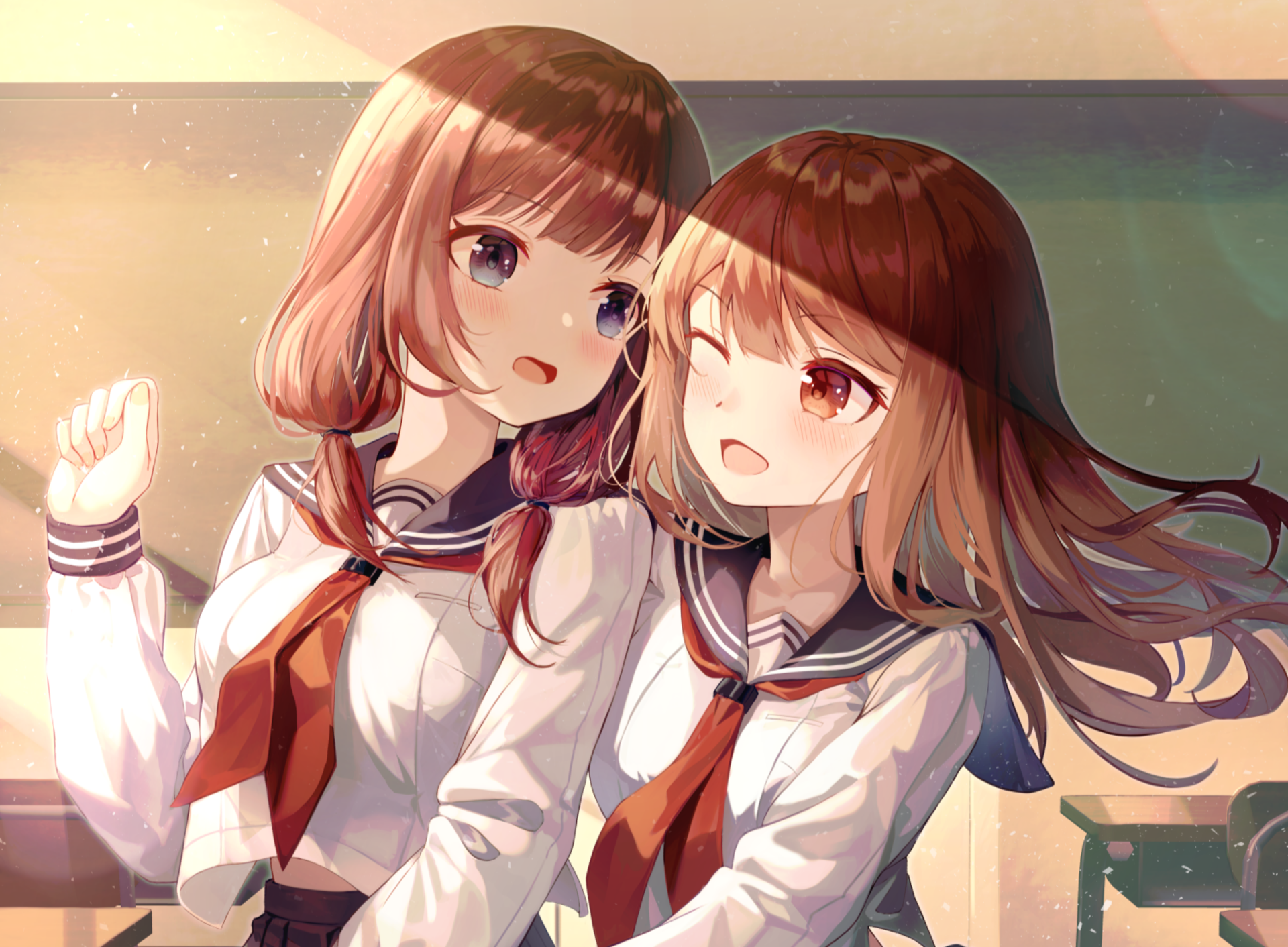 Download Brown Hair Anime Original HD Wallpaper by SeeRo