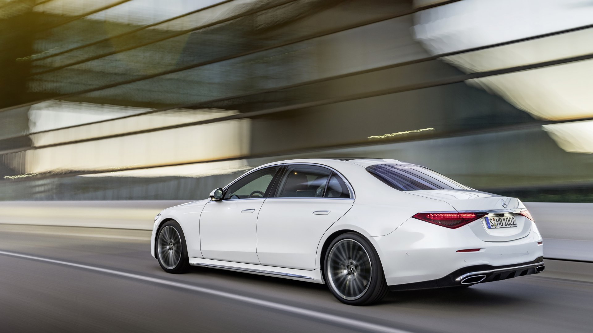 Download White Car Car Mercedes-Benz Vehicle Mercedes-Benz S-Class 4k Ultra HD Wallpaper