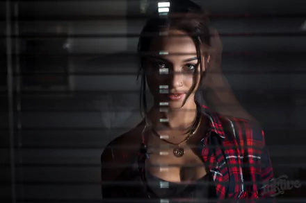 portrait shirt brunette window Anastasia Rozhdestvenskay woman model HD Desktop Wallpaper | Background Image