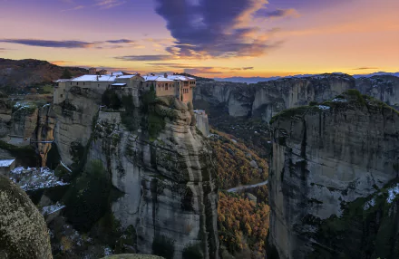  Monastery of Varlaam, Meteora rock formation in central Greece