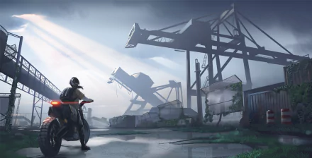 motorcycle post apocalyptic Anime Original anime motorcycle HD Desktop Wallpaper | Background Image