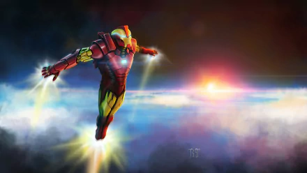 Comic Iron Man HD Desktop Wallpaper | Background Image