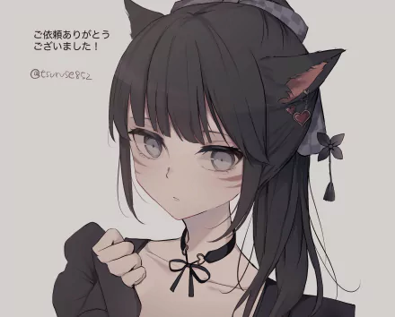 animal ears Anime Original HD Desktop Wallpaper | Background Image