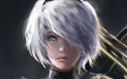 YoRHa No.2 Type B video game NieR: Automata HD Desktop Wallpaper | Background Image