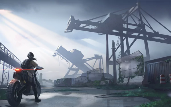 motorcycle post apocalyptic Anime Original anime motorcycle HD Desktop Wallpaper | Background Image