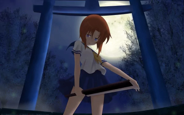 Rena Ryūgū Anime Higurashi When They Cry HD Desktop Wallpaper | Background Image