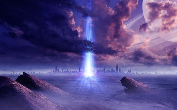 Sci Fi Landscape Sky HD Wallpaper | Background Image