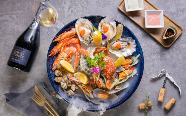 still life mussel shrimp food seafood HD Desktop Wallpaper | Background Image