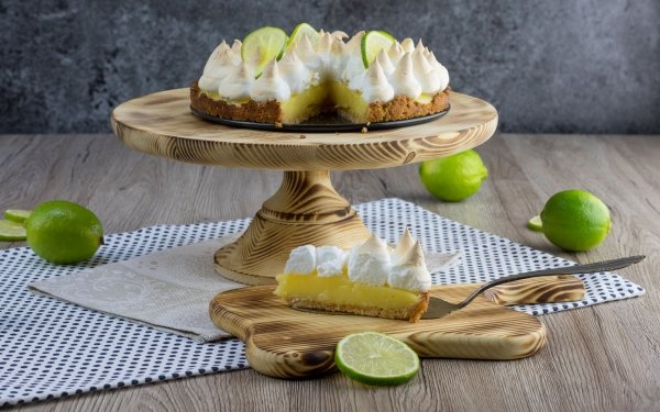 Food Pie Meringue Dessert Still Life Lime Baking HD Wallpaper | Background Image