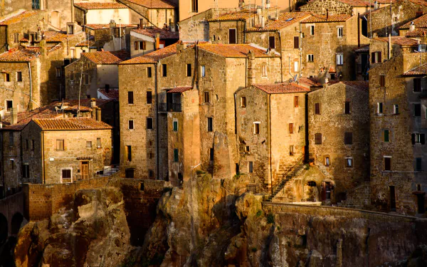 Tuscany Italy man made Pitigliano HD Desktop Wallpaper | Background Image