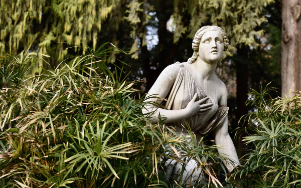 antique garden man made sculpture HD Desktop Wallpaper | Background Image