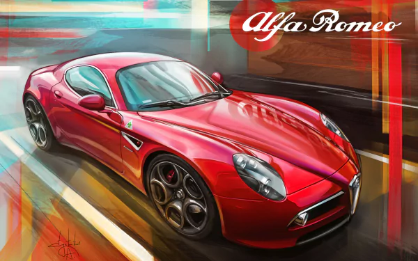 vehicle alfa romeo 8C HD Desktop Wallpaper | Background Image