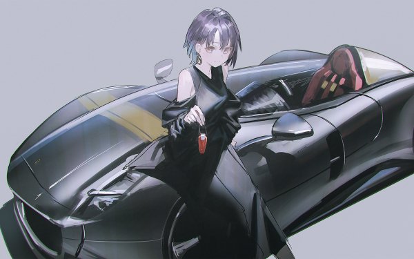 Anime Original Car HD Wallpaper | Background Image